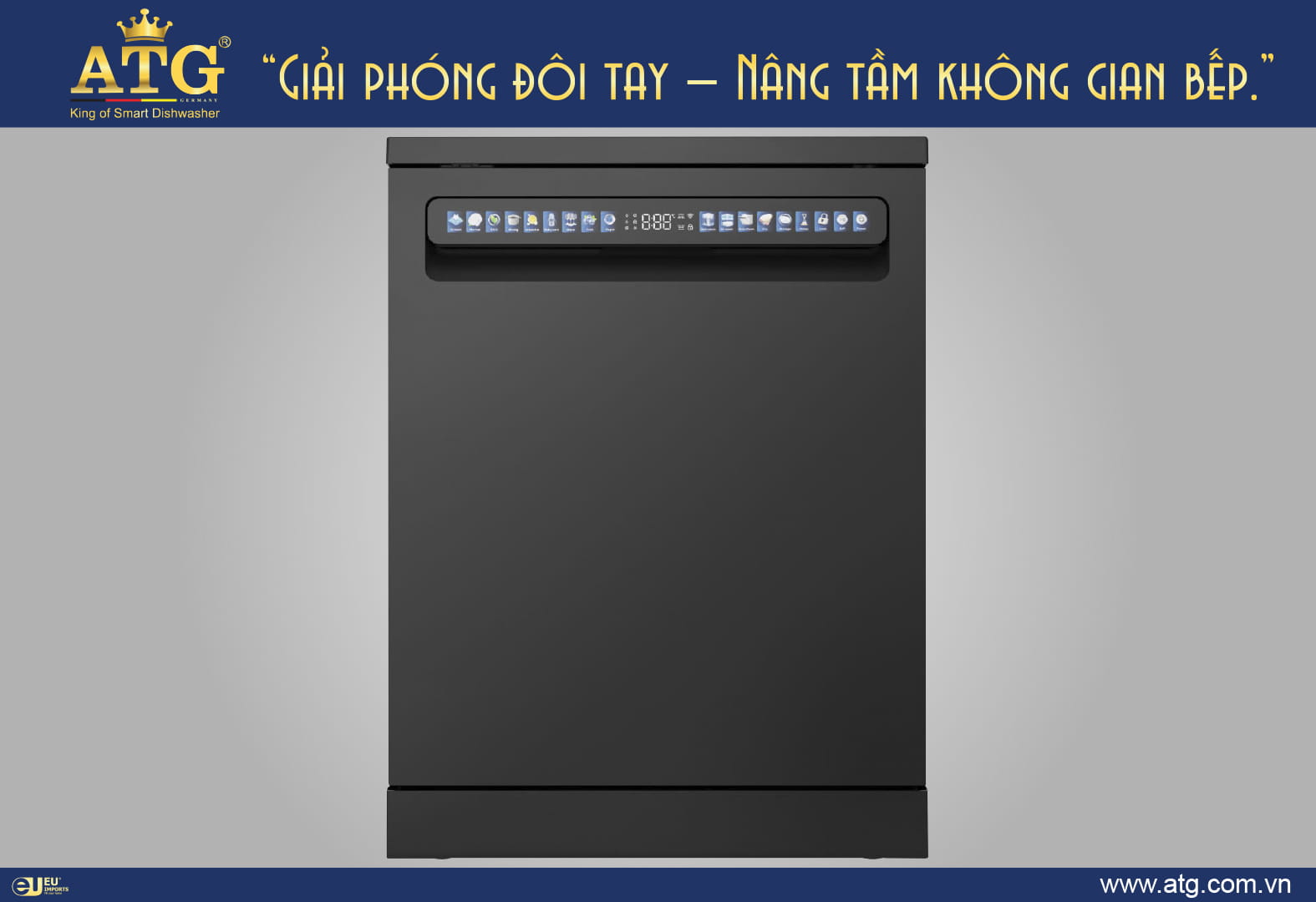 Máy Rửa Bát Cao Cấp ATG - SMS 68MI96E serie 8