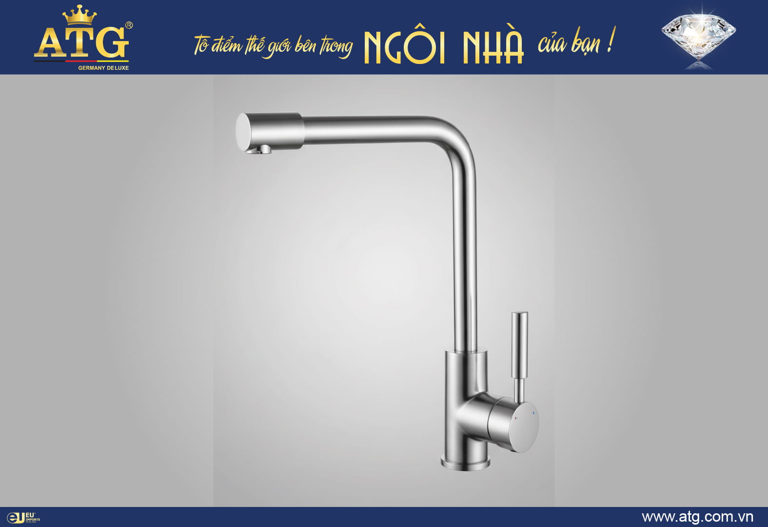 Vòi Bếp Cắm Chậu Nóng Lạnh ATG - A5300