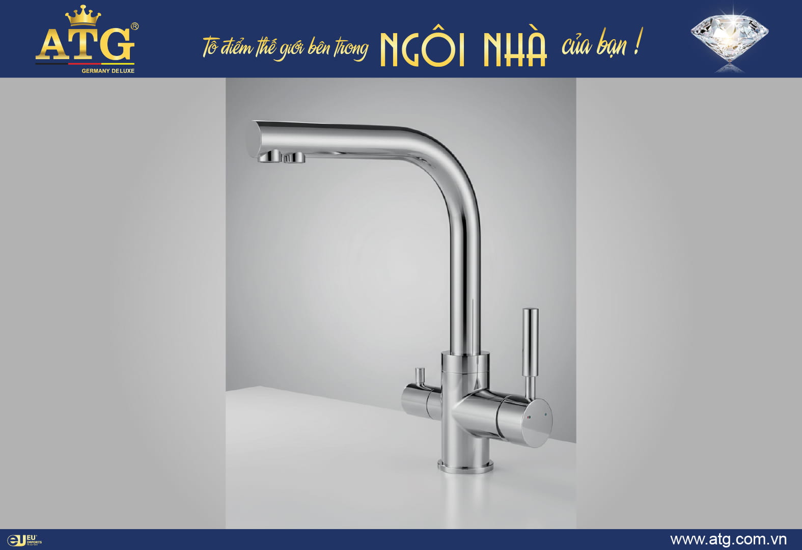 Vòi Bếp 3 Đường Nước ATG - A5368